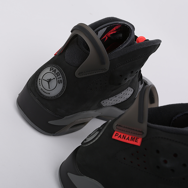 мужские черные кроссовки Jordan 6 Retro PSG CK1229-001 - цена, описание, фото 5